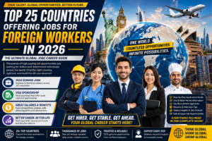 Top 25 Countries Hiring Foreign Workers in 2026: High-Paying Jobs, Visa Sponsorship & Global Career Opportunities