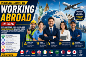 Ultimate Guide to Working Abroad in 2026: Best Countries, High-Paying Jobs, Visa Sponsorship, Salaries, Work Permits & International Career Success